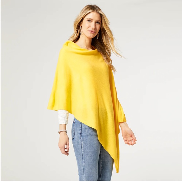 Coco + Carmen Sweaters - 5 for $35 NWT Coco Carmen Poncho Cover Up Women Size S,M L Yellow